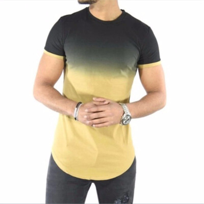 

2018 New Mens Fashion Short Sleeve Round Neck T - Shirt