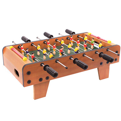 

Cute pudding table football children upgrade 6 wooden three-dimensional toy boy parent-child toy table football table