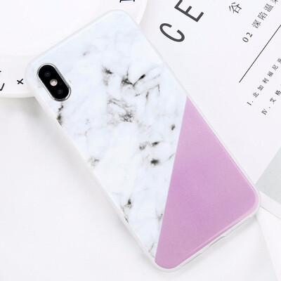 

Glossy Marble Case For iPhone 5 6 7 8 PLUS X Stone Image Pattern Cases Silicon Back Cover