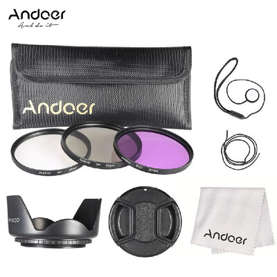 

Andoer 49mm 52mm 55mm 58mm 62mm 67mm 72mm 77mm Filter Kit UV CPL FLD Nylon Carry Pouch Lens Cap Lens Cap Holder Lens Hoo