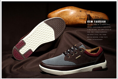 

PLAYBOY brand,Suede leisure,Mixed color,Lower-cut sports sneakers,Men's shoes