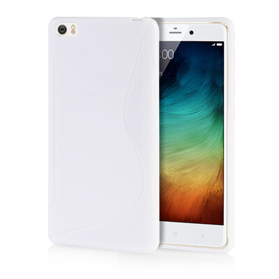 

MOONCASE S - Line Soft Flexible Silicone Gel TPU Skin Shell Back ЧЕХОЛ ДЛЯ XiaoMi Mi Note Pro White