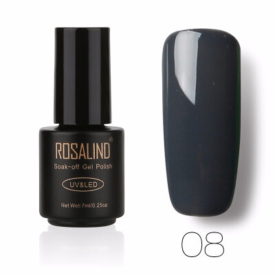 

ROSALIND Gel 1 Black Bottle 7ML Pure Color 58 Colors 01-58 Gel Nail Polish Soak Off Nail Art Semi-Premanent UV LED Gel Lacquer