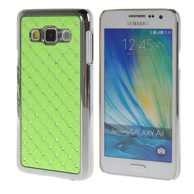 

MOONCASE Galsxy А3 Футляр Роскошные Chrome горный хрусталь Bling Звезда задняя крышка чехол для Samsung Galsxy A3 Грин