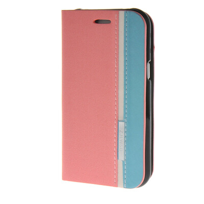 

MOONCASE Премиум Слот Синтетический кожаный бумажник флип чехол Чехол карты Стенд чехол для Samsung Galaxy J1 розовый