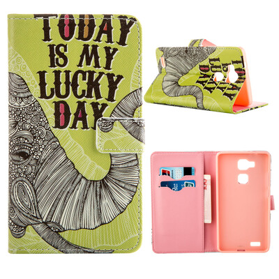 

MOONCASE Case for Huawei Ascend Mate 7 Flip PU Leather Fold Wallet Card Slot Kickstand Back Case Cover [Pattern series] /a06