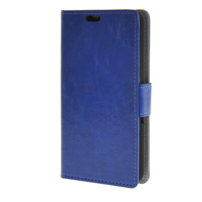 

MOONCASE Smooth PU Leather Flip Wallet Card Slot Bracket Back чехол для Sony Xperia E4G Blue