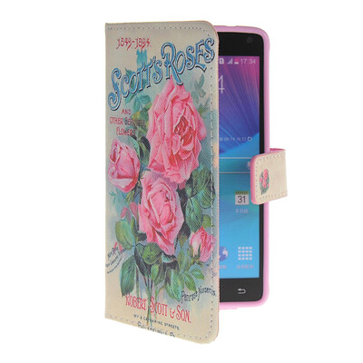 

MOONCASE Pattern Style Leather Side Flip Wallet Card Slot Pouch Stand Shell Back ЧЕХОЛ ДЛЯ Samsung Galaxy Note 4 N9100