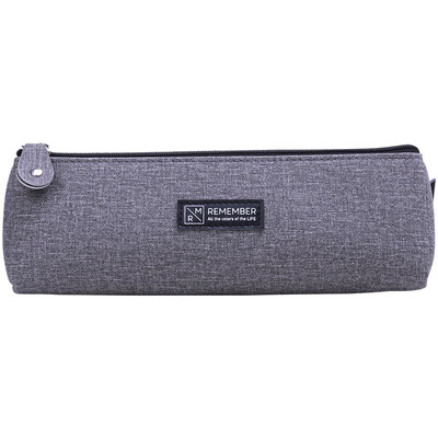 

Deli deli large capacity imitation linen triangle pencil bag multi-function pencil storage bag business bag student stationery box advanced gray 66783