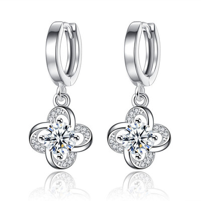 

Cubic Zirconia Dangle Earring For Women Korea Trendy Jewelry Accessories Female Ladies Valentines Day Gift WHE166