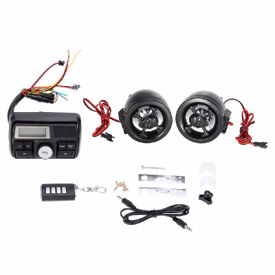 

Waterproof Motorcycle Handlebar Audio Amplifier System 27" Skull Stereo Speaker FM MP3 USB SD AUX With remote control&alarm