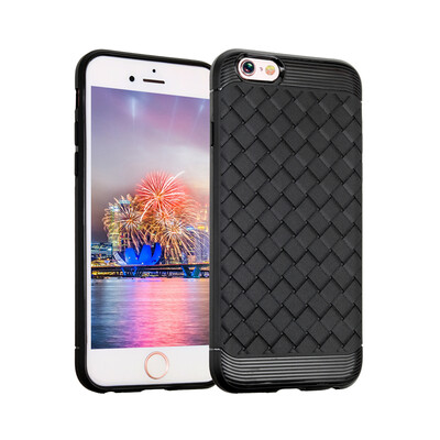 

Goowiiz Luxury Phone Case For Iphone 78X Ultra Thin Ventilation Grid Weave Soft Anti fall Full Protective
