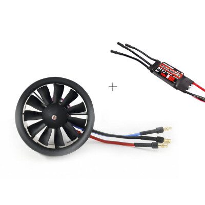 

Ducted Fan 50mm 11 Blades RC Brushless Motor 4900KV3S for RC Airplane with ESC 40A Balance Tested