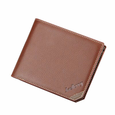 

Youth Men Short Wallets Horizontal Students Leather Purse