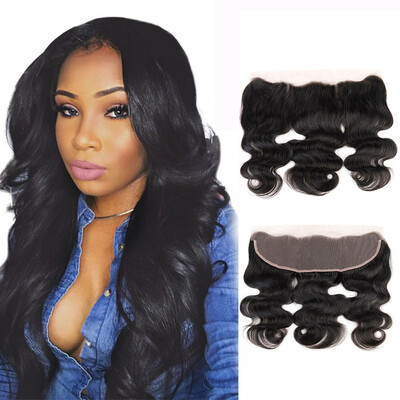 

WYF Малайзийский Virgin Body Body Wave 4 Bundles с 13X4 фронтальными необработанными человеческими волосами