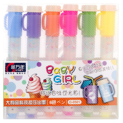 

Genvana G-0501 push-type highlighter 6-color suit