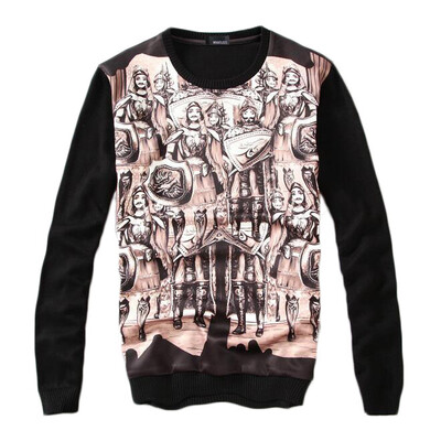 

Zogaa New Mens Sweater Printing Casual