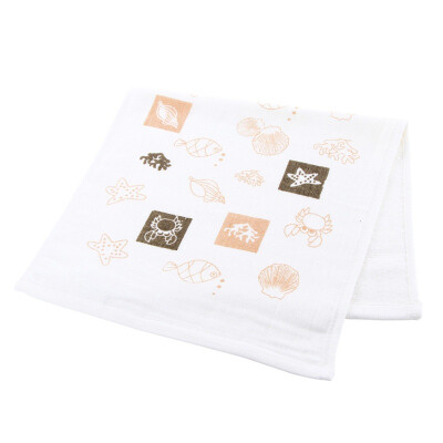 

Jingdong supermarket] Ange Jim bamboo fiber aquarium baby towel light pink print