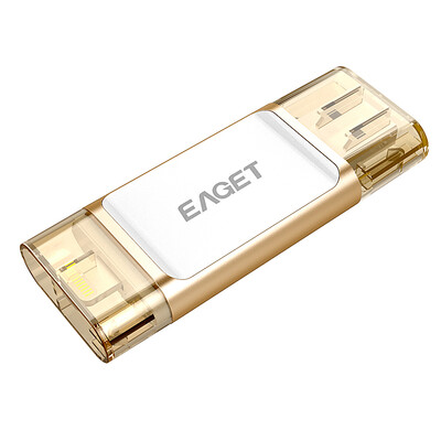 

Yi Jie (EAGET) i60 64G USB3.0 Apple официальная сертификация MFI Apple IPHONE молния двойной интерфейс Apple мобильный телефон U диск компьютер IPAD Universal Tu Hao золото