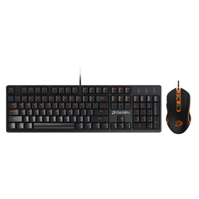 

Dareu DK100 104-key game mechanical keyboard black black axis Jedi survival chicken weapon