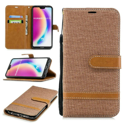 

BEFOSPEY Mixed Colors Denim PU LeatherSoft TPU Card Slot Stand Wallet Case For Huawei P20 Lite584