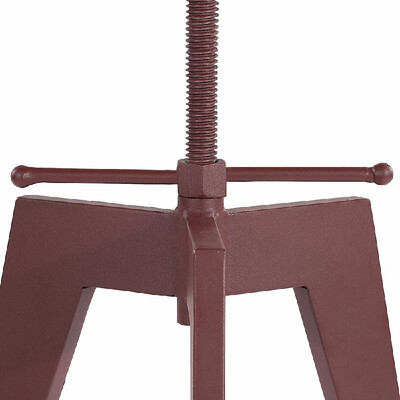 

IKayaa Metal Height Adjustable Swivel Industrial Style Bar Stool Pinewood Top Kitchen Dining Chair Barstool