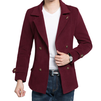 

Necini™ Man' Korean version of casual cotton solid color jacket lapel jacket coat youth