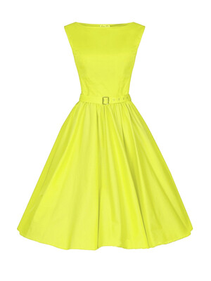 

Sweet Style O-Neck A-Line Dress With Belt