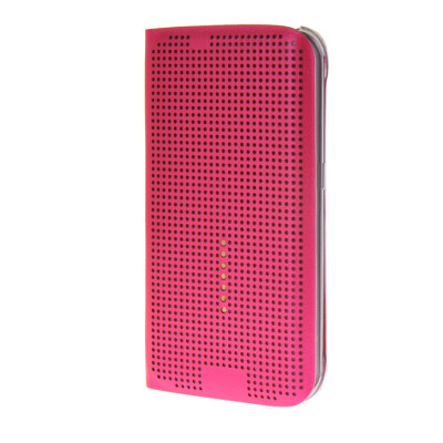 

MOONCASE Slim Surface holes Leather Side Flip Pouch Shell Back Case Cover for Samsung Galaxy S6 Edge Hot pink