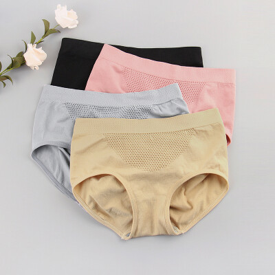 

Xia Weifang 2 loaded 3D honeycomb belly tummy hips underwear elastic waist seamless briefs 1030-1 skin color pink code