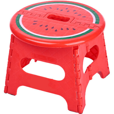 

Waterman Whotman folding Mazar cartoon portable stool creative watermelon stool household plastic small bench self-driving equipment WD2918