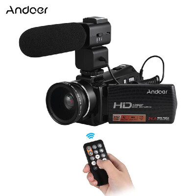 

Andoer HDV-V7 PLUS 1080P Full HD 24MP Portable Camcorder Remote Control Infrared Night Vision with 045X Wide Angle Lens