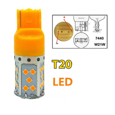 

Motorcycle led steering lamp T20 reversing lamp 1156 automobile lamp yellow light fog lamp