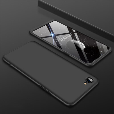 

MOONCASE Three-parts structure design Full Protection Hard Plastic Combination Shockproof Case for Oppo A3 Black