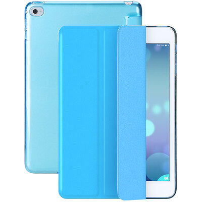 

BIAZE Apple iPad Mini4 Case Case Lightly Dropped Intelligent Sleep Sleeve Leather Set Youth Series PB09-Sky Blue