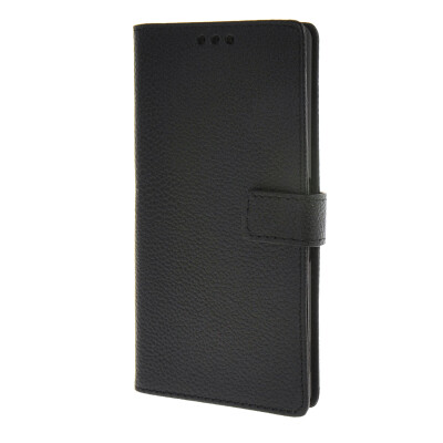 

MOONCASE Case for Sony Xperia M4 Litch Skin Flip Wallet Card Slot Stand Pouch Leather Cover Black