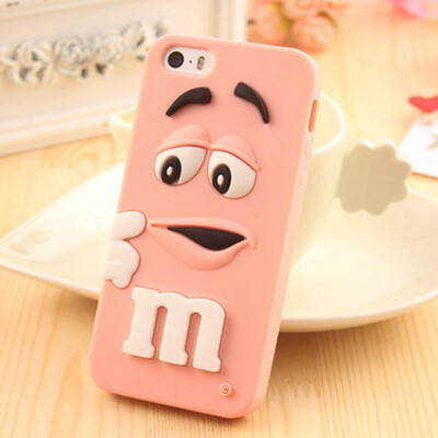 

Cute Humorous Funny 3D Soft Silicone Rubber Skin Cover Case For iPhone 6 PINK