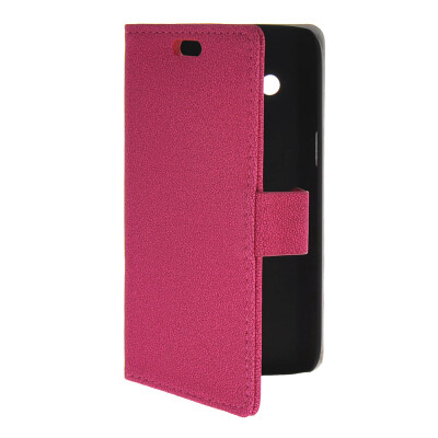 

MOONCASE Slim Leather Flip Wallet Card Pouch with Kickstand Shell Back ЧЕХОЛ ДЛЯ Samsung Galaxy Core 4G G3518 Hot pink