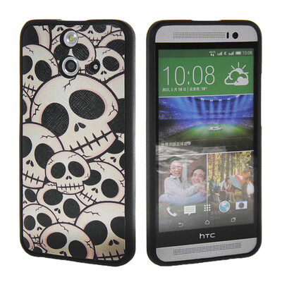 

MOONCASE Cute Pattern Soft Flexible Silicone Gel TPU Skin Shell Back ЧЕХОЛ ДЛЯ HTC One E8
