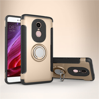 

Xiaomi Note 34x5a Armor Car Magnetic Suction Ring Bracket Silicon TPU Hard PC Phone Case