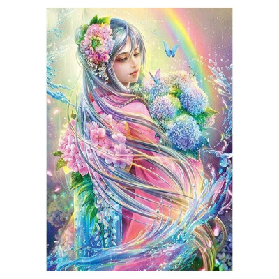 

UpperX Diy 5d diamond painting cross stitch of diamond embroidery the flower elves diamond decoration gifts