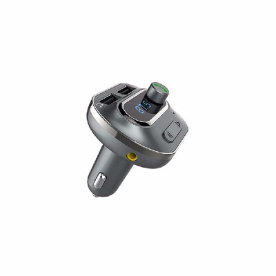 

Fashion Multi-function BT FM Transmitter Wireless In-Car Radio Transmitter Adapter Car Kit Universal Car Charger with Dual USB Cha