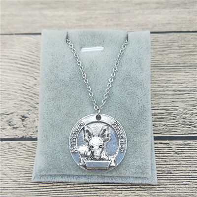 

New Vintage Retro Miniature Pinscher Necklace High Quality Labrador Retriever Pendant Necklace Women Dog Pendant Jewelry