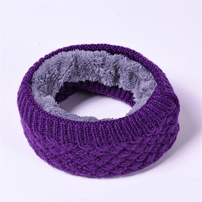 

Knitted Winter Scarf Women Causal Children Scarf Fashion Thickened Kids Neck Scarf For Girls Boy Cotton Ring Scarves