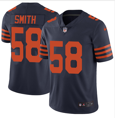 

Mens Chicago Bears Roquan Smith Nike Navy 2018 NFL Draft First Round Pick Game Jersey