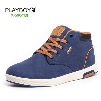

PLAYBOY brandSports&casualFashional England styleHigh-top with Suede leatherWarm cotton Mens shoes