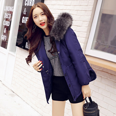 

Womens Short Hooded Winter Cotton Coat Female Down Cotton-padded Jacket 2018 Winter New Arrival