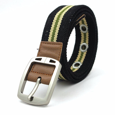 

Men Fashion And Leisure Canvas Metal Clasp Pin Buckle Youth Belt