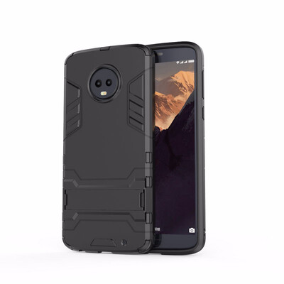 

for Motorola Moto G6 WIERSS Shockproof Hard Phone Case for Moto G6 Plus G6 Combo Armor Case Back Cover Fundas Caoa Coque