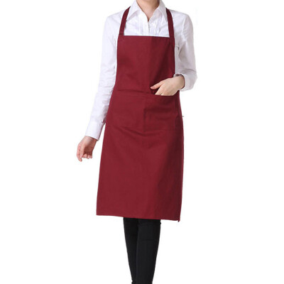 

MyMei Plain Apron with Front Pocket for Chefs Butchers Kitchen Cooking Craft Baking